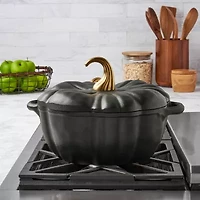 Smith & Clark Cast Iron Pumpkin Harvest -qt. Dutch Oven