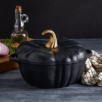 Smith & Clark Cast Iron Pumpkin Harvest -qt. Dutch Oven