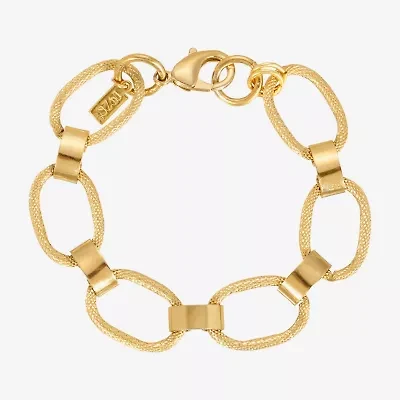 1928 Silver Tone Womens 7 3/4 Inch Link Bracelet