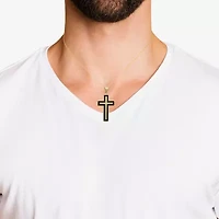 Mens 14K Gold Cross Pendant