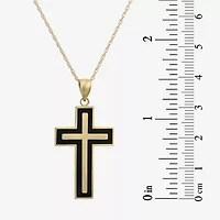 Mens 14K Gold Cross Pendant