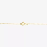 Madonna And Child Womens 14K Gold Rectangular 18 Inch Pendant Necklace