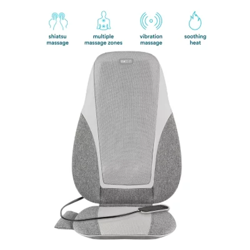 HoMedics Shiatsu + Kneading & Vibration Massage Cushion with Heat