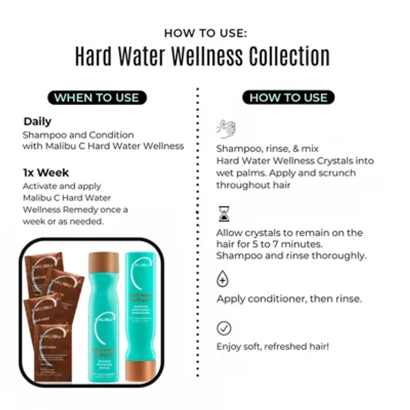 Malibu C Hard Water Wellness Collection 6-pc. Value Set 19 oz.