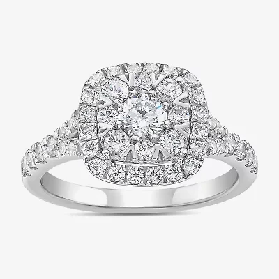 Limited Quantities! Womens 1 CT. T.W. Natural White Diamond 14K White Gold Engagement Ring