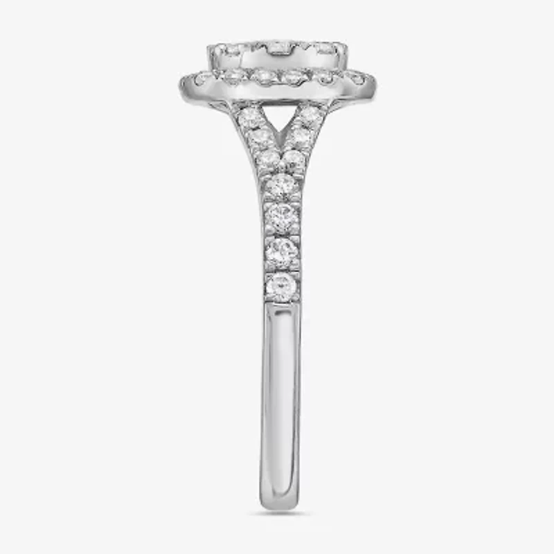 Limited Quantities! Womens 1 CT. T.W. Natural White Diamond 14K White Gold Engagement Ring