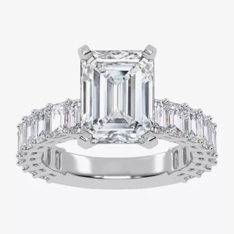 Signature By Modern Bride (G / Vs2-Si1) Womens 4 7/8 Ct. T.W. Lab Grown White Diamond 14K Gold Side Stone Engagement Ring