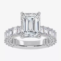 Signature By Modern Bride (G / Vs2-Si1) Womens 4 7/8 Ct. T.W. Lab Grown White Diamond 14K Gold Side Stone Engagement Ring