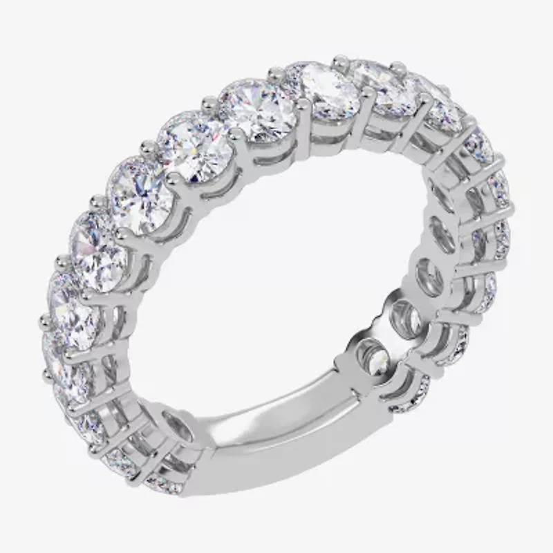 (G / Vs2-Si1) Womens 4MM 2 3/4 CT. T.W. Lab Grown White Diamond 14K Gold Wedding Band