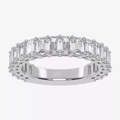 (G / Vs2-Si1) Womens 3.5MM 2 CT. T.W. Lab Grown White Diamond 14K Gold Wedding Band