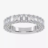 (G / Vs2-Si1) Womens 3.5MM 2 CT. T.W. Lab Grown White Diamond 14K Gold Wedding Band