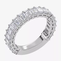 (G / Vs2-Si1) Womens 3.5MM 2 CT. T.W. Lab Grown White Diamond 14K Gold Wedding Band