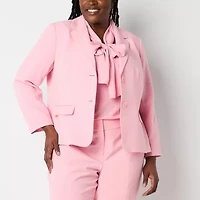 Black Label by Evan-Picone Womens Plus Classic Fit Suit Jacket