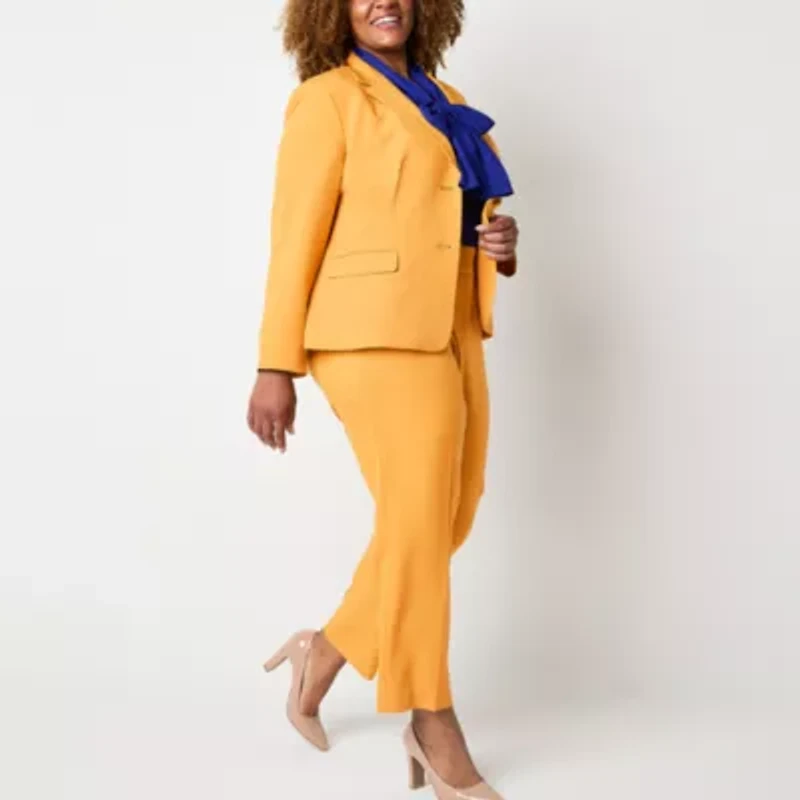 Black Label by Evan-Picone Womens Plus Classic Fit Suit Jacket