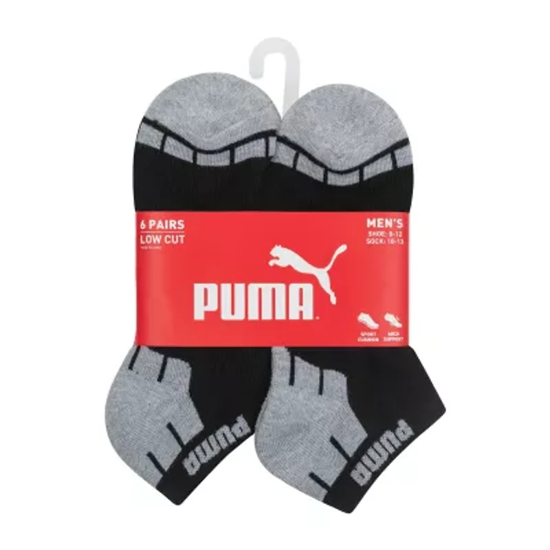 PUMA Ultimate Training Mens Breathable Multi-Pack 6 Pair Low Cut Socks