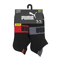 PUMA Ultimate Training Heel Tab Mens Breathable Multi-Pack 6 Pair Low Cut Socks
