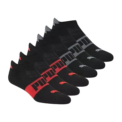 PUMA Ultimate Training Heel Tab Mens Breathable Multi-Pack 6 Pair Low Cut Socks
