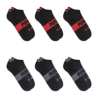 PUMA Ultimate Training Heel Tab Mens Breathable Multi-Pack 6 Pair Low Cut Socks