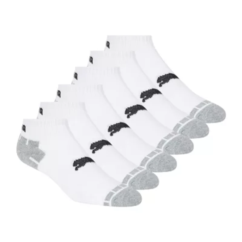 PUMA Ultimate Training Mens Breathable Multi-Pack 6 Pair Quarter Ankle Socks