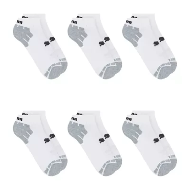 PUMA Ultimate Training Mens Breathable Multi-Pack 6 Pair Quarter Ankle Socks