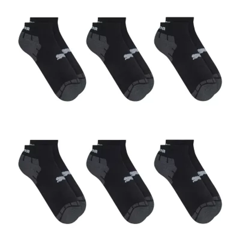PUMA Ultimate Training Mens Breathable Multi-Pack 6 Pair Quarter Ankle Socks