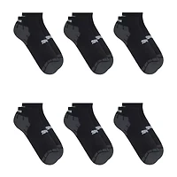 PUMA Ultimate Training Mens Breathable Multi-Pack 6 Pair Quarter Ankle Socks