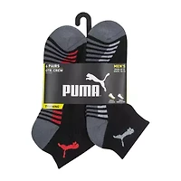 PUMA Mens Multi-Pack 6 Pair Quarter Ankle Socks