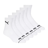 PUMA Sportstyle Training High Mens Breathable Multi-Pack 6 Pair Quarter Ankle Socks
