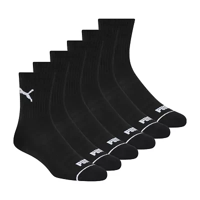 PUMA Sportstyle Training High Mens Breathable Multi-Pack 6 Pair Quarter Ankle Socks