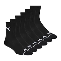 PUMA Sportstyle Training High Mens Breathable Multi-Pack 6 Pair Quarter Ankle Socks