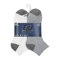 Skechers Mens Breathable Multi-Pack 10 Pair Quarter Ankle Socks