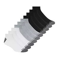 Skechers Mens Breathable Multi-Pack 10 Pair Quarter Ankle Socks