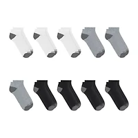 Skechers Mens Breathable Multi-Pack 10 Pair Quarter Ankle Socks