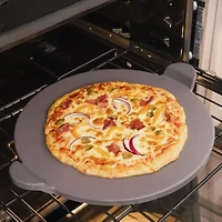 Old Stone Pizza Kitchen 13" Glazed  Pizza Stone with Handles