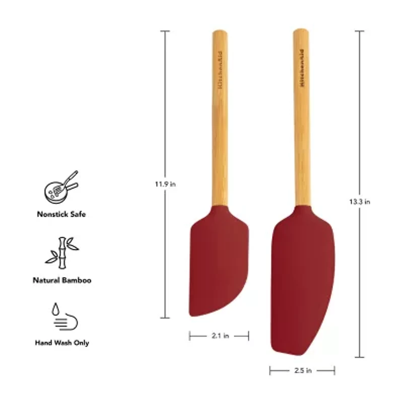KitchenAid Bamboo 2-pc. Spatula Set