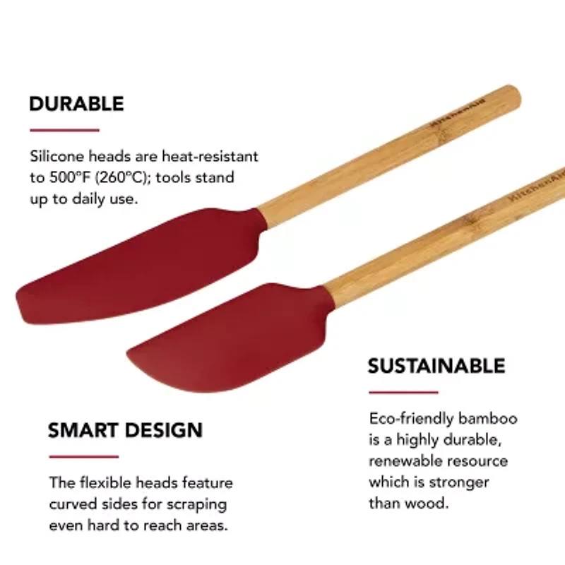 KitchenAid Bamboo 2-pc. Spatula Set