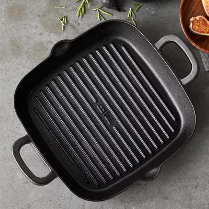 Bobby Flay Cast Iron 11" Square Grill Pan