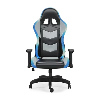Signature Design by Ashley Lynxtyn Swivel Adjustable Height Gaming Chair with LED Lighting