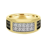 Mens CT. T.W. Natural White Diamond 10K Gold Fashion Ring