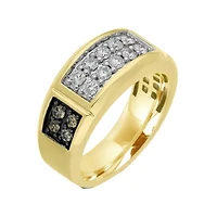 Mens CT. T.W. Natural White Diamond 10K Gold Fashion Ring