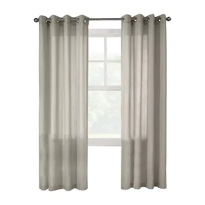 Limbourg Grommet Top Sheer Single Curtain Panel