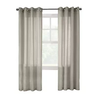 Limbourg Grommet Top Sheer Single Curtain Panel