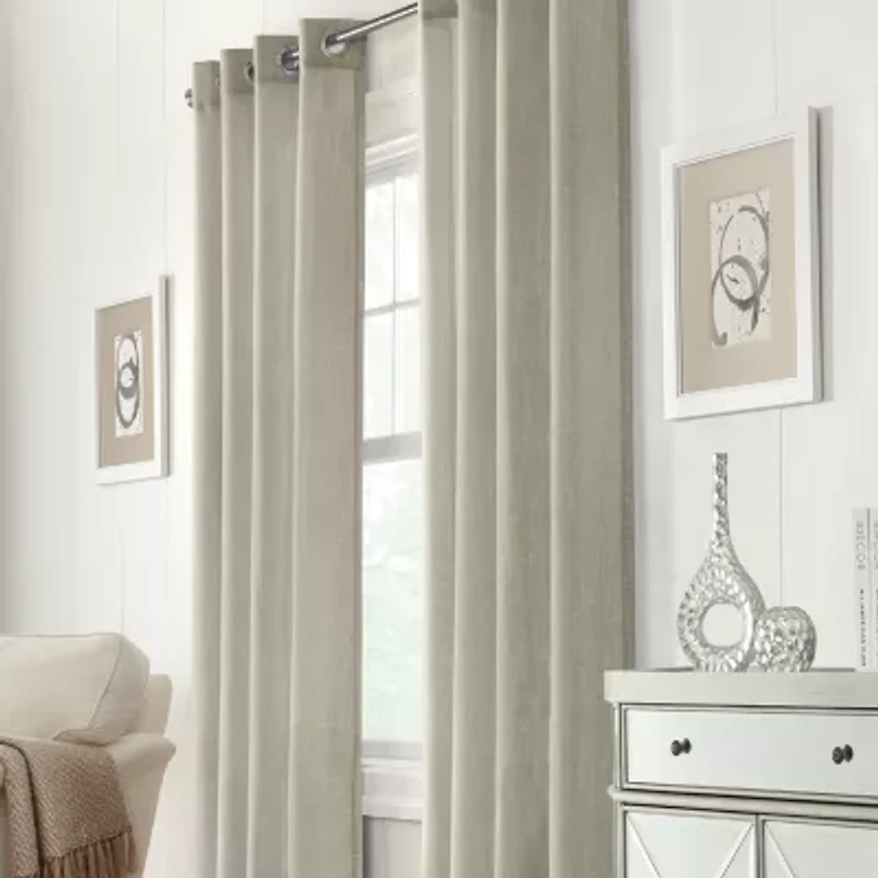 Limbourg Grommet Top Sheer Single Curtain Panel