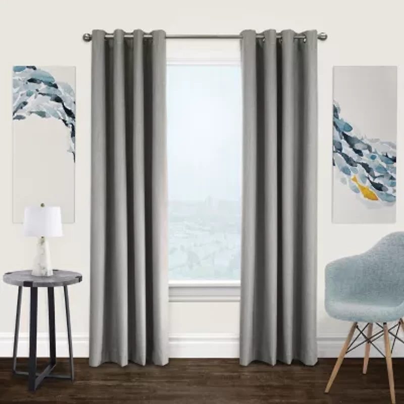 Newberry Grommet Top Energy Saving 100% Blackout Single Curtain Panel