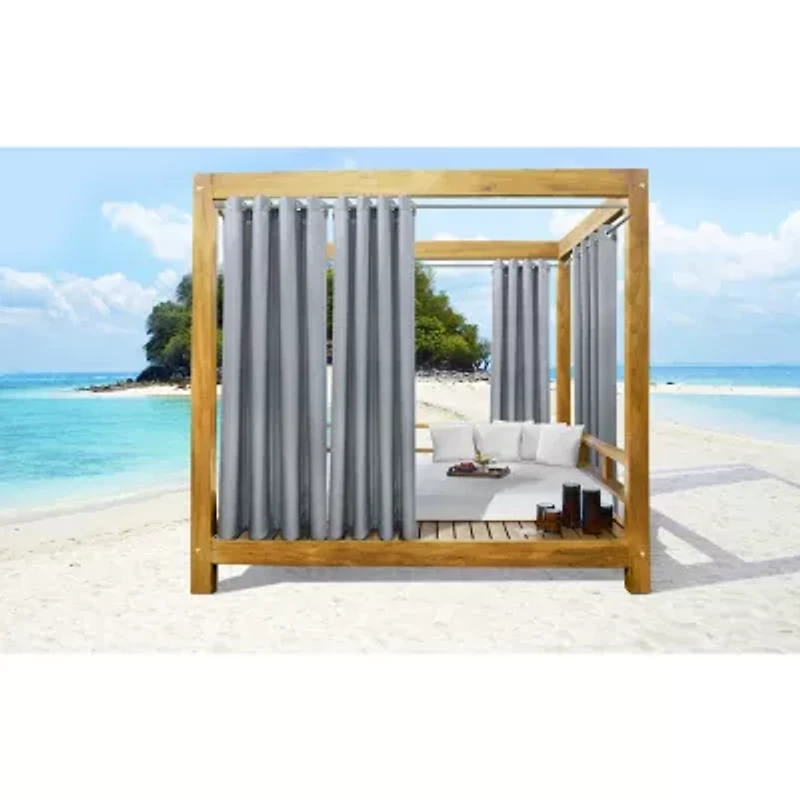 Seascapes Grommet Top Light-Filtering Set of 2 Outdoor Curtain Panel