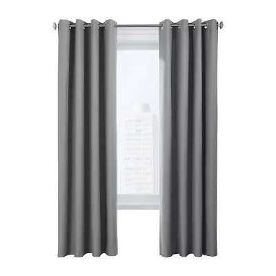 Thermaplus Ventura Grommet Top Energy Saving 100% Blackout Set of 2 Curtain Panel