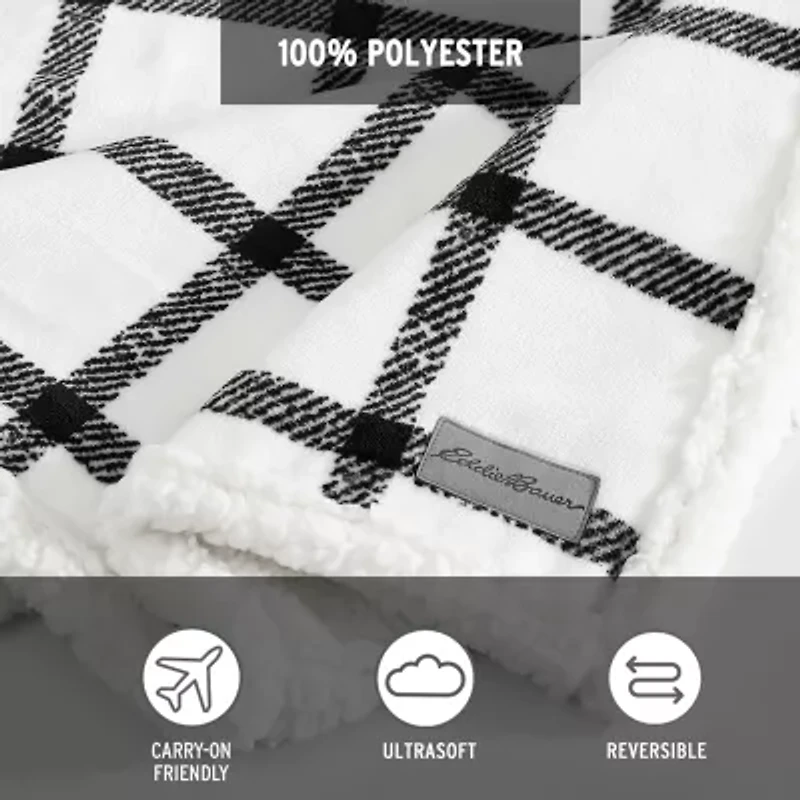 Eddie Bauer Bunkhouse Plaid Ultra Soft Plush Fleece Blanket