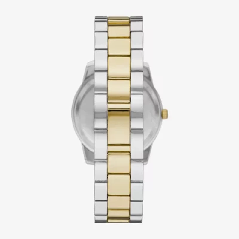 Ladies Boxed Sets Womens Crystal Accent Two Tone 5-pc. Watch Boxed Set Fmdjset341
