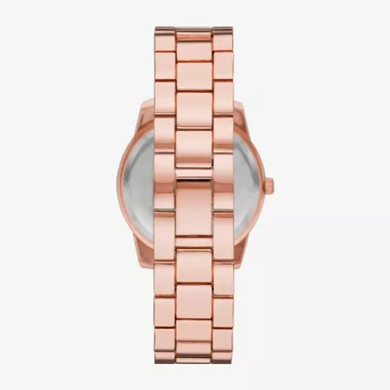 Ladies Boxed Sets Womens Crystal Accent Rose Goldtone 5-pc. Watch Boxed Set Fmdjset340