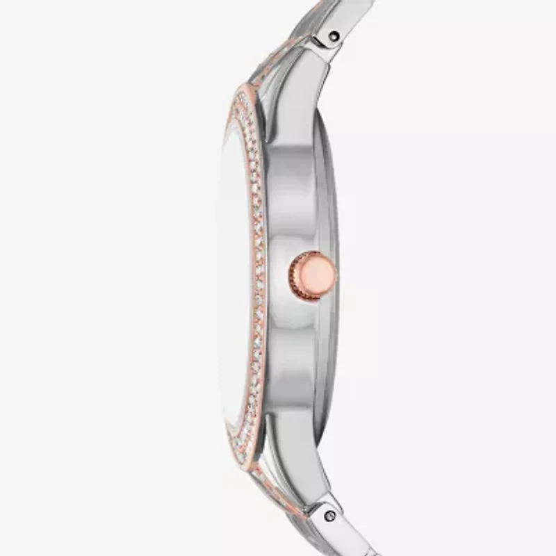 Geneva Geneva Ladies Womens Crystal Accent Two Tone Bracelet Watch Fmdjm265